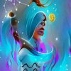 Aesthetic Aquarius Woman Paint By Numbers