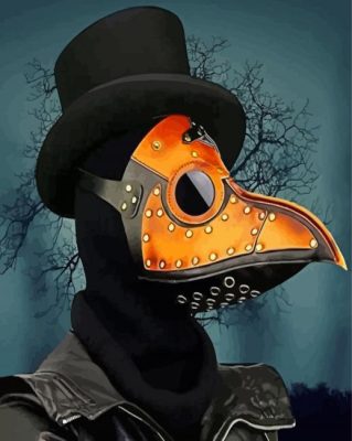 Aesthetic The Crow Mask Paint By Numbers