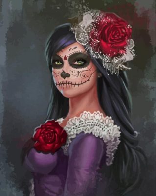 Aesthetic Catrina Paint By Numbers