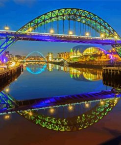 Aesthetic Tyne Bridge Newcastle Paint By Numbers