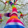 Art Knitting Tree Paint By Numbers