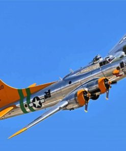 B 17 Airplane Paint By Numbers