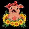 Baby Pig With Sunflowers Paint By Numbers