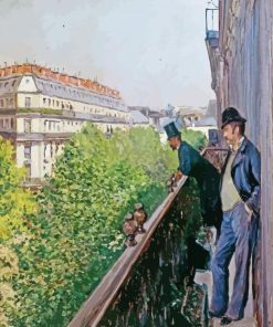 Balcony Boulevard Haussmann By Caillebotte Paint By Numbers