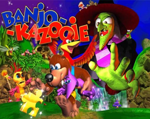 Banjo Kazooie Poster Paint By Numbers