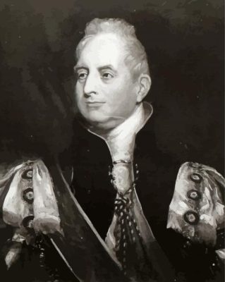 Black And White William IV Paint By Numbers