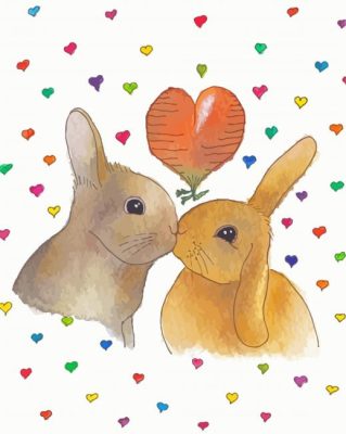 Bunny Love Paint By Numbers