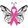 Butterfly Pink Ribbon Paint By Numbers