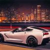 C7 Corvette With City View Paint By Numbers