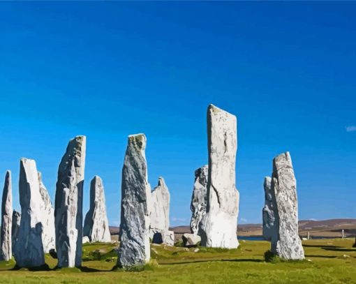 Callanish Stones In Hebrides Paint By Numbers