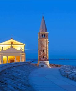 Caorle Church At Night Paint By Numbers