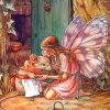 Cicely Mary Barker Fairy Visiting Mouse Paint By Numbers