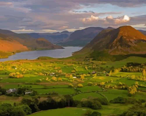 Crummock Water Lake Paint By Numbers