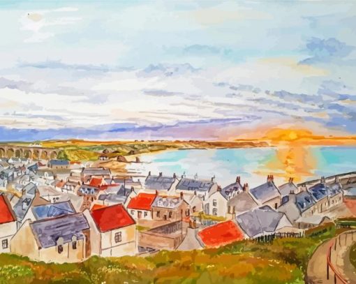 Cullen Village Art Paint By Numbers