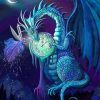 Dragon With Fairy Paint By Numbers