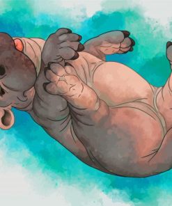 Fiona The Hippo Paint By Numbers