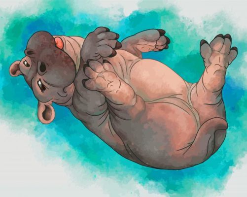 Fiona The Hippo Paint By Numbers