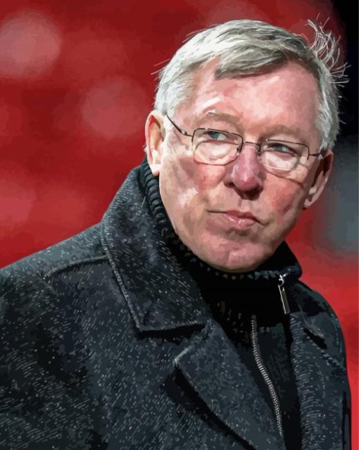 Former Football Manager And Player Alex Ferguson Paint By Numbers