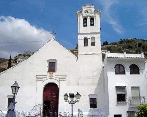 Frigiliana Church Of Saint Anthony Of Padua Paint By Numbers