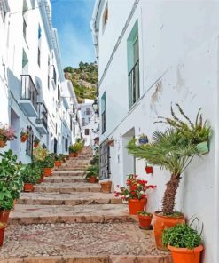 Frigiliana Spain Streets Paint By Numbers