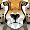 Geometric Tiger Paint By Numbers