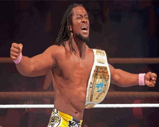 Ghanaian American Wrestler kofi kingston Paint By Numbers