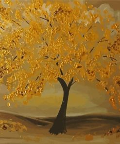 Golden Tree Paint By Numbers