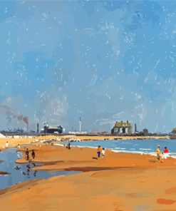 Gorleston Sea By Campbell Archibald Mellon Paint By Numbers