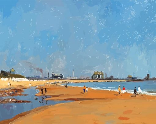 Gorleston Sea By Campbell Archibald Mellon Paint By Numbers