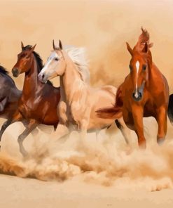 Group Of Horses Paint By Numbers