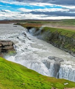 Gullfoss Falls Paint By Numbers