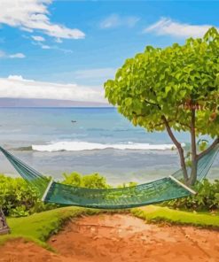 Hammock On Kaanapali Beach Paint By Numbers