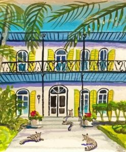 Hemingway House Key West Art Paint By Numbers