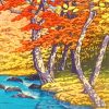 Herfst In Oirase Hasui Kawase Paint By Numbers