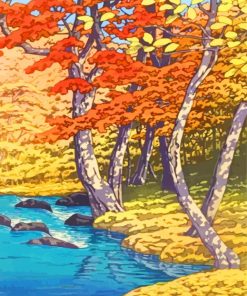 Herfst In Oirase Hasui Kawase Paint By Numbers