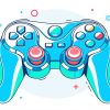 Illustration Gamepad Paint By Numbers