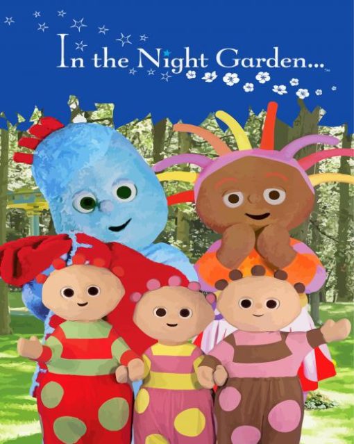 In The Night Garden Poster Paint By Numbers