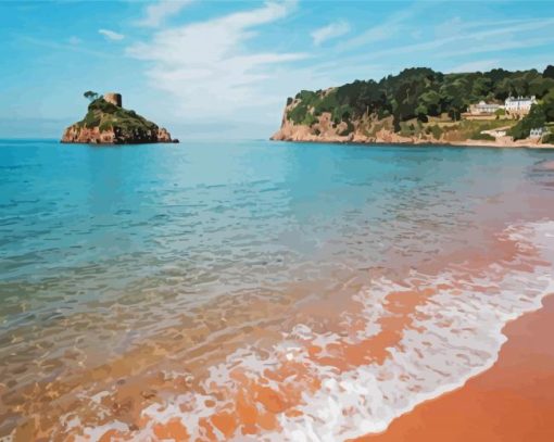 Jersey Channel Islands Beach Paint By Numbers