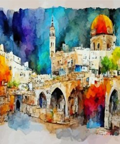 Jerusalem Abstract Paint By Numbers