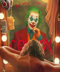 Joker In The Mirror Paint By Numbers