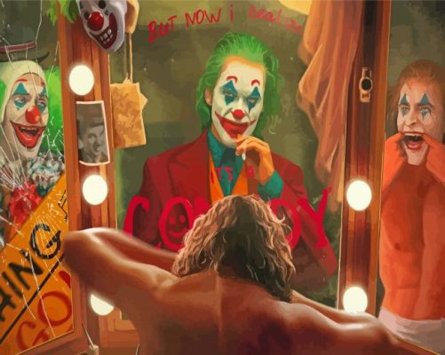 Joker In The Mirror Paint By Numbers