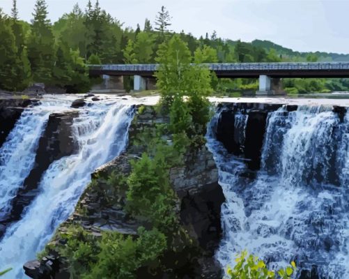 Kakabeka Falls Thunder Bay Paint By Numbers