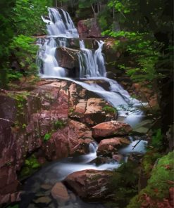 Katahdin Falls Paint By Numbers