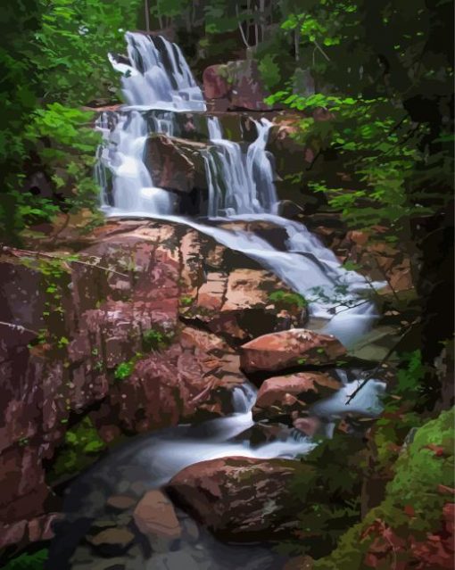 Katahdin Falls Paint By Numbers