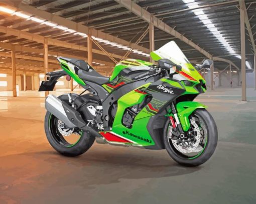 Kawasaki Ninja Motorcycle Paint By Numbers