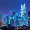 Kuala Lumpur At Night Paint By Numbers