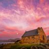 Lake Tekapo Church At Sunset Paint By Numbers