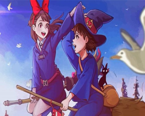 Little Witch Academia Anime Series Characters Paint By Numbers