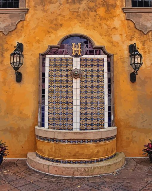 Mexican Hacienda Art Paint By Numbers