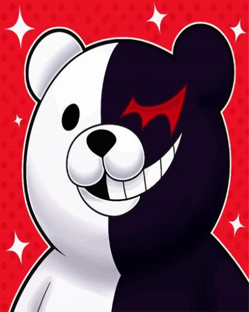 Monokuma Bear Paint By Numbers